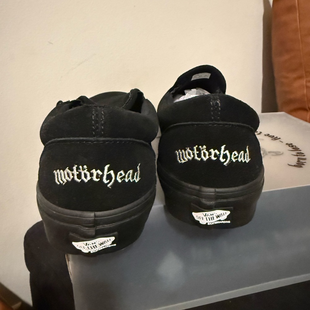 11.5 Vans Men's Black Motörhead Slip-On Sneakers - Picture 5 of 5